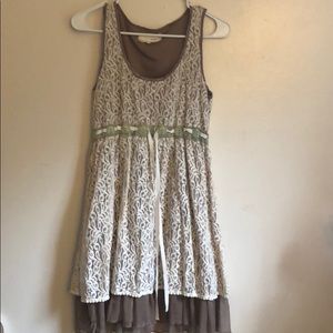 Neutral Lace Dress